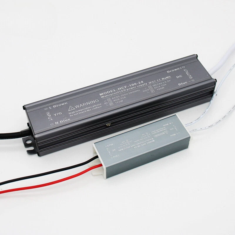 AC 110V/220V TO DC 12V/24V Waterproof IP67 LED Driver 10W 400W 150W Power Supply - Image 2 of 4