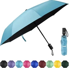 Yoobure Windproof Travel Umbrella, Automatic Umbrellas For Rain, Portable And UV