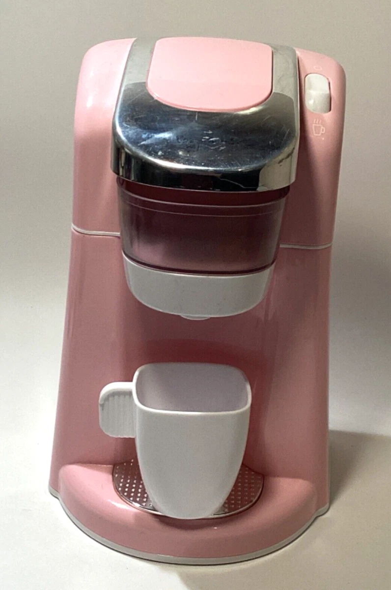 Toy Kitchen Light Up Coffee Maker Pink Makes Sound