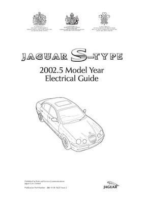 JAGUAR S-TYPE 2002.5 ELEKTRISCHE FÜHRUNG MANUELL NACHGEDRUCKT KAMM GEBUNDEN 