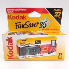Kodak Fun Saver 35 Flash Film Camera 27 Exposures 1998 35mm New Sealed NOS