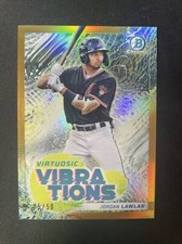 2022 Bowman Chrome JORDAN LAWLAR Virtuosic Vibrations Gold Refractor /50 #VV-16