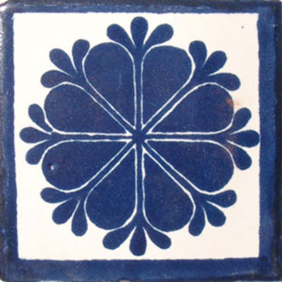 #C016) Mexican Tile sample 4x4 inch, we combine shipping GET  WHAT YOU NEED !!