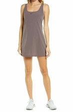 90 NEW Nike Bliss Luxe Women's M Training Dress Slim Fit DA0155-202 Dri Fit