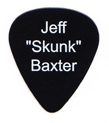 Doobie Brüder Steely Dan Jeff Skunk Baxter Signatur Schwarz Gitarre Pick