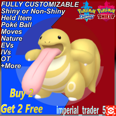 Pokémon Sword and Shield   Shiny Lickitung   W/ Best 6IV Customizable