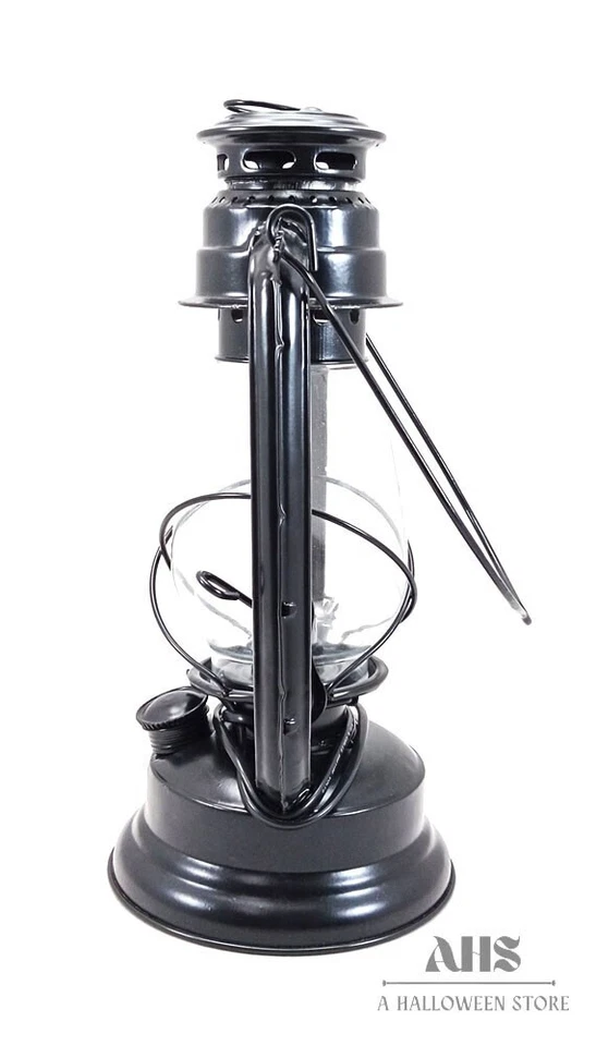 Hurricane Lantern Hanging Emergency Camping Oil Lamp Light, Black - Image 2 of 4