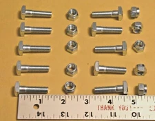 10 PK  5/16" x 1 1/4" Top Post Battery Terminal Bolts & Nuts For 6 or 12 Volt