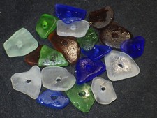 Michigan Beach Glass Drilled