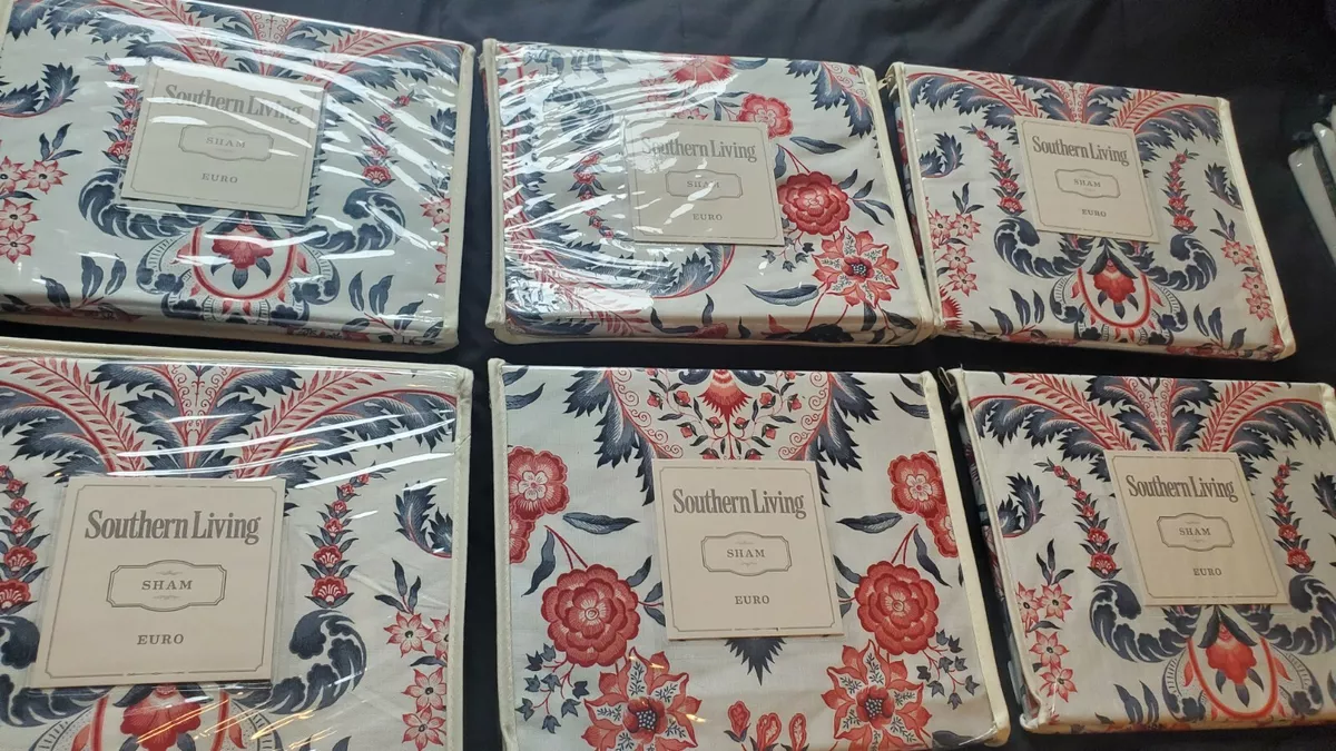 NEW Southern Living CALLISTO Cotton Euro Square SHAMS Jacobean