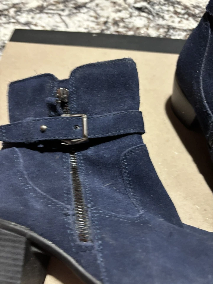 Earth Origins Botines Mujer Talla 9 Azul Gamuza Cremallera Foto 2 de 3