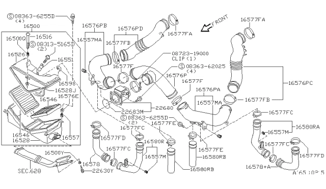  NISSAN Genuine OEM 300ZX TWIN TURBO MASS AIRFLOW SENSOR VG30DETT 22680-30P00 - Изображение 3 из 3