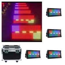 4xrgbw 1000W martin led strobe atomic 1000 dmx512 strobe light 16 segment case