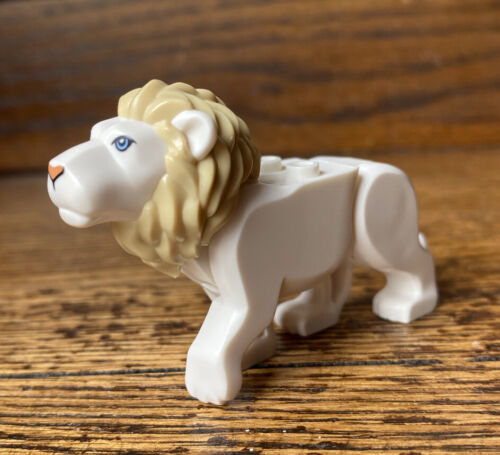 Lego White Male Lion From Set 60307 Brand New