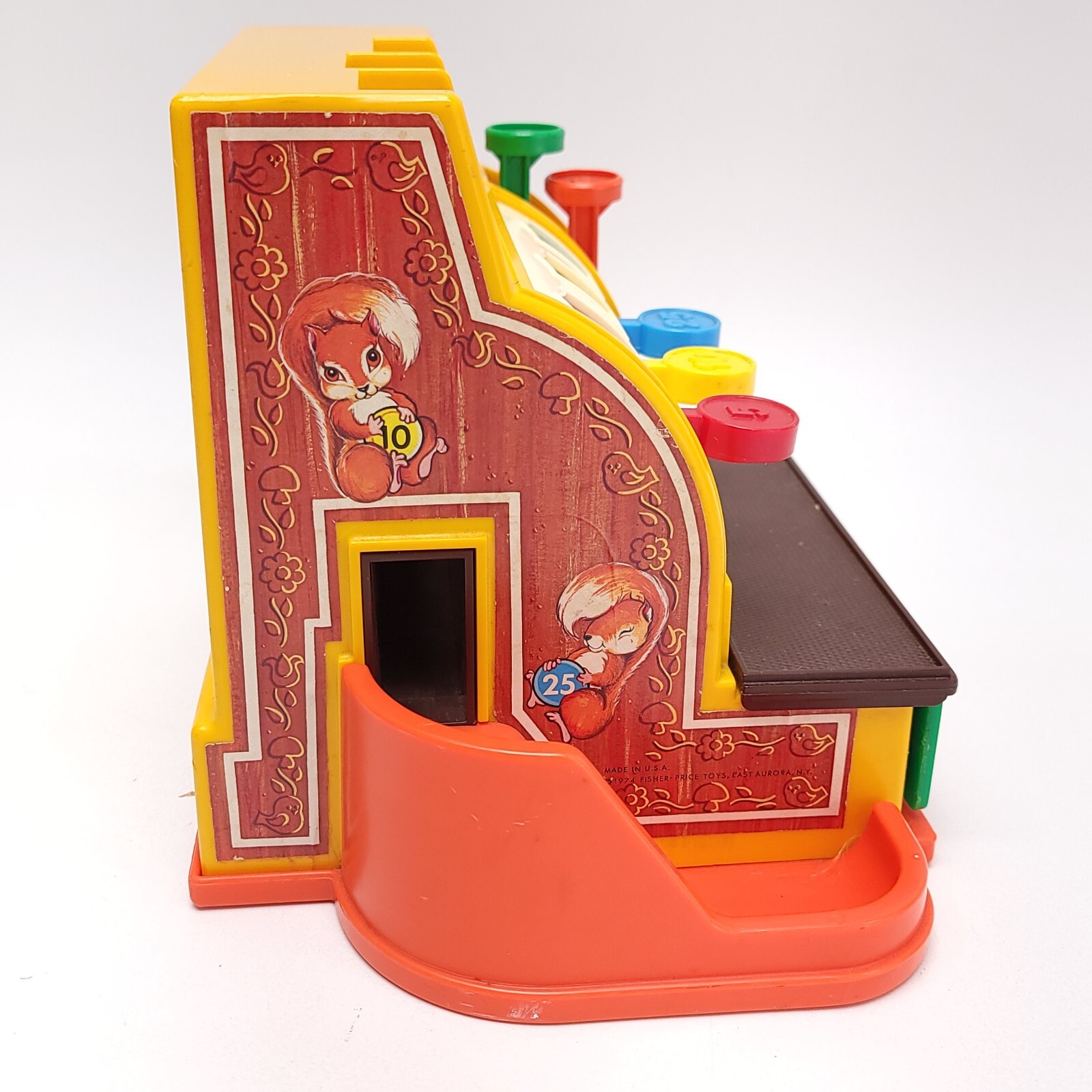 как выглядит Vintage Fisher Price Cash Register Toy 1974 Working фото
