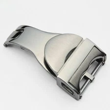 18mm Stainless Steel Silver Clasp Folding Watch Buckle For Tudor With Engraving