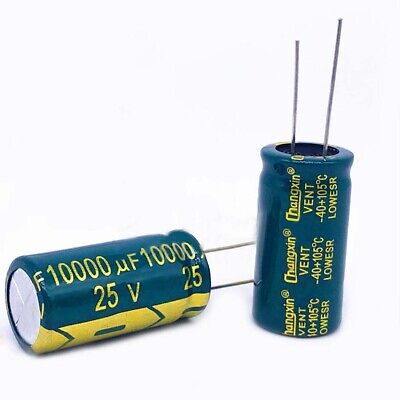 25V 10000uF High Frequency LOW ESR Radial Electrolytic Capacitors 105°C