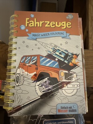 Magic Water colouring Buch Fahrzeuge Neu