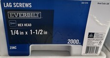 322315 Everbilt 1/4  x 1-1/2  Lag Zinc-Plated Screws Hex Head