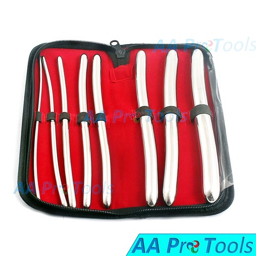 8 Pieces Set of Hegar Uterine Dilator With Carrying Case Surgical Gynecology - Picture 2 of 3