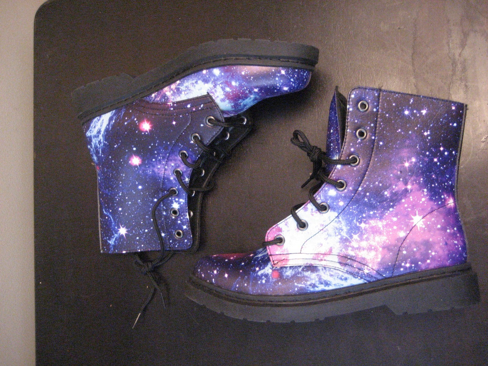 ELECTRO THREADS Multicolor GALAXY Combat Boots Un… - image 3