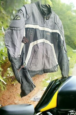 Joe Rocket Meteor Motorcycle Riders Jacket Mens Sz L Black Long