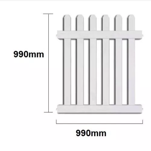Portable Fencing Events White PVC Picket Fence Temporary 1000mm wide Posts - Picture 23 of 30