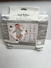 Milestone Mat Kit Birthday Mat Moon Stars 32"x44" NEW Baby Monthly Progress Mat