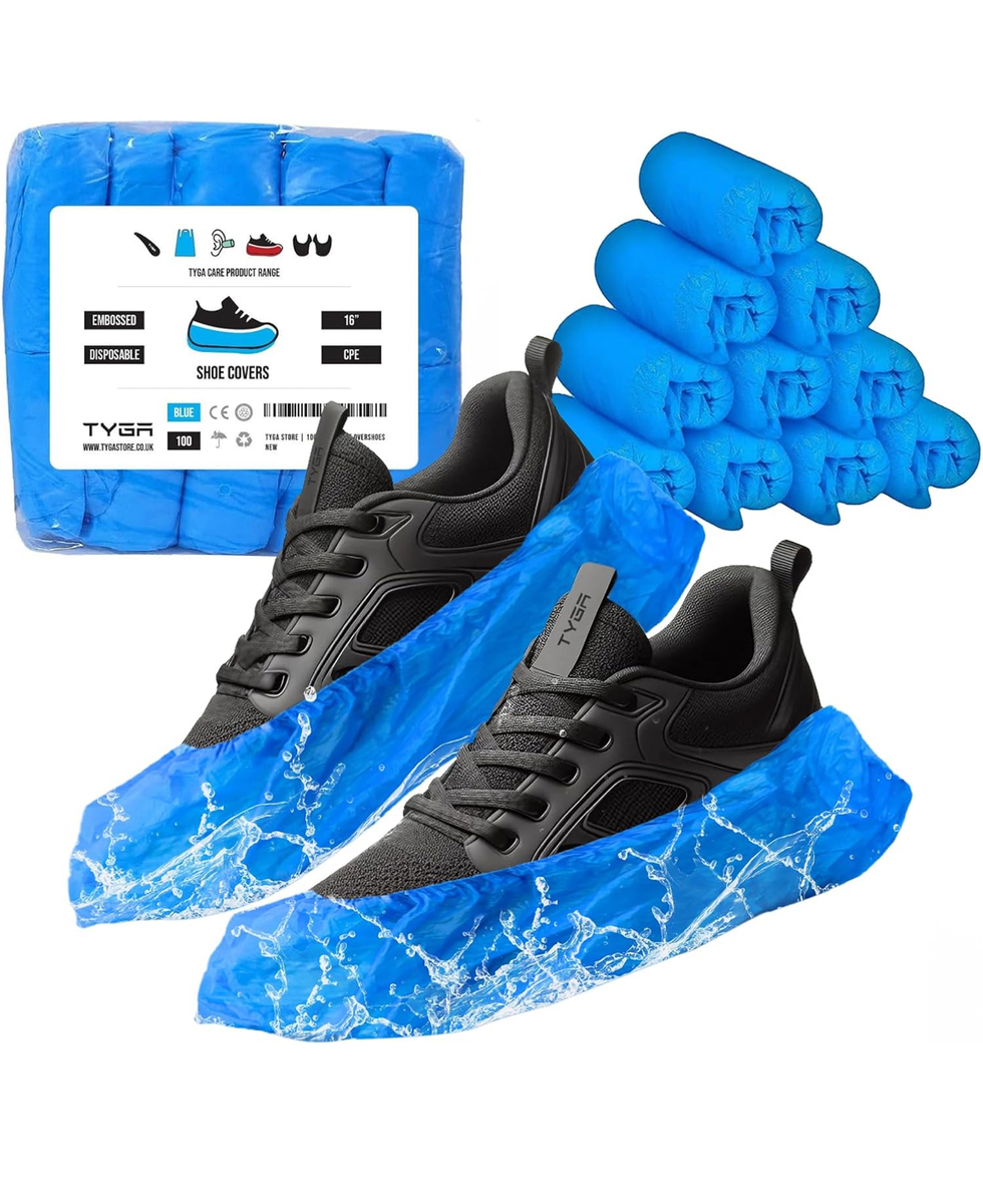 100Shoe Protector Covers Waterproof Reusable Disposable Overshoe - Main Image