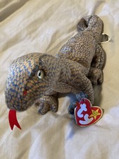 The Original TY Beanie Baby Scaly The lizard 1999 Rare-PE Pellets & Tag Errors