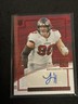 2022 Panini Impeccable Rookie Auto Red /75 Logan Hall #154 Rookie Auto RC