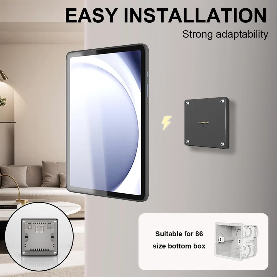 Wall Mount Charging Kit for Samsung Galaxy Tab A9 Plus 11in Magnetic Wall Doc... - Image 3 of 4