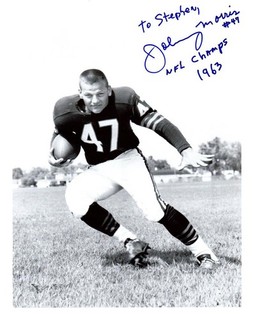 JOHNNY MORRIS CHICAGO BEARS #49 NFL CHAMPS 1963 (personalized) autographed 8x10