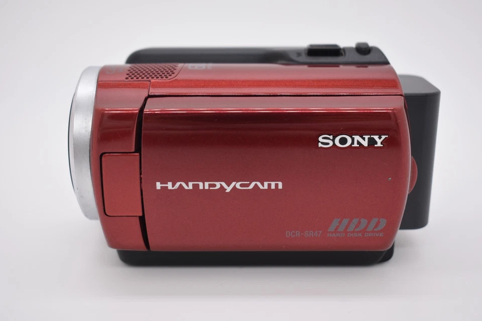 Sony Handycam DCR-SR47 Red Digital Video Camera Camcorder 60x Zoom 60GB - Tested - Image 3 of 4