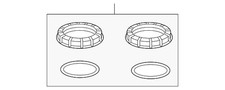 Genuine Honda Nut & Gasket Set Fuel Lock 17046-T0A-000