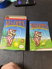 NES Open Tournament Golf Nintendo NES Box, Sleeve Manual ONLY - No Game