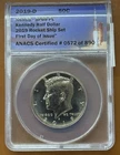 2019-D Kennedy Half Dollar Clad Rocket Ship Set ANACS SP 69 PL Proof Like FDOI
