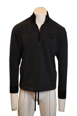 Diesel Mens Black Half Zip Sweatshirt New With Tag Size S