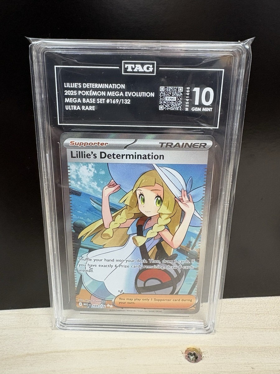 Pokemon MEG EN-Mega Evolutions #169 LILLIE'S DETERMINATION PSA 10