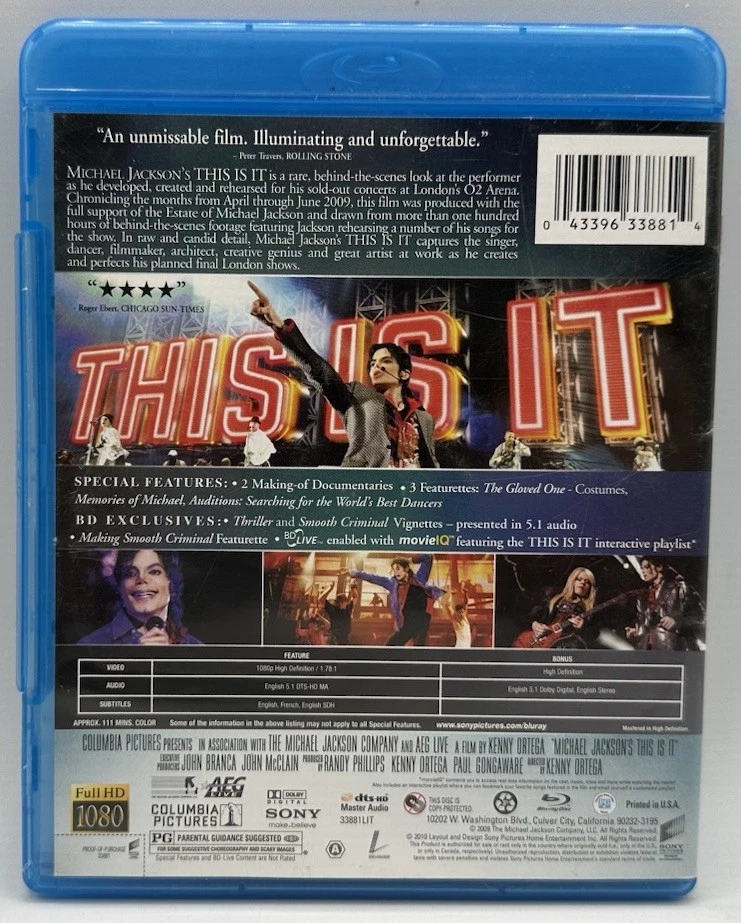 Michael Jackson’s This Is It DVD Widescreen  Discovery The Man You Never Knew - Image 2 of 3