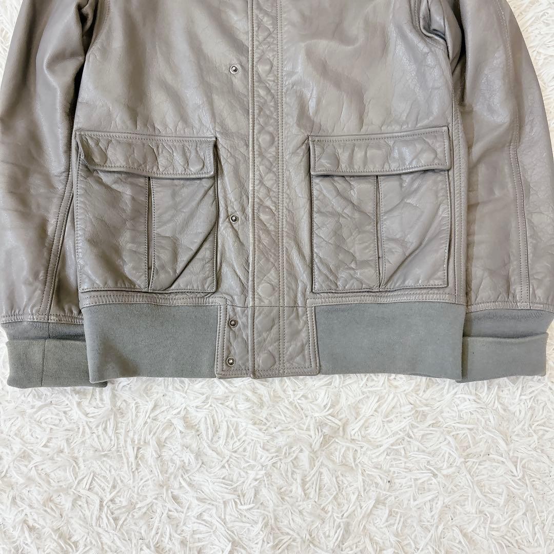 Good nonnative leather jacket gray autumnwinter p… - image 4