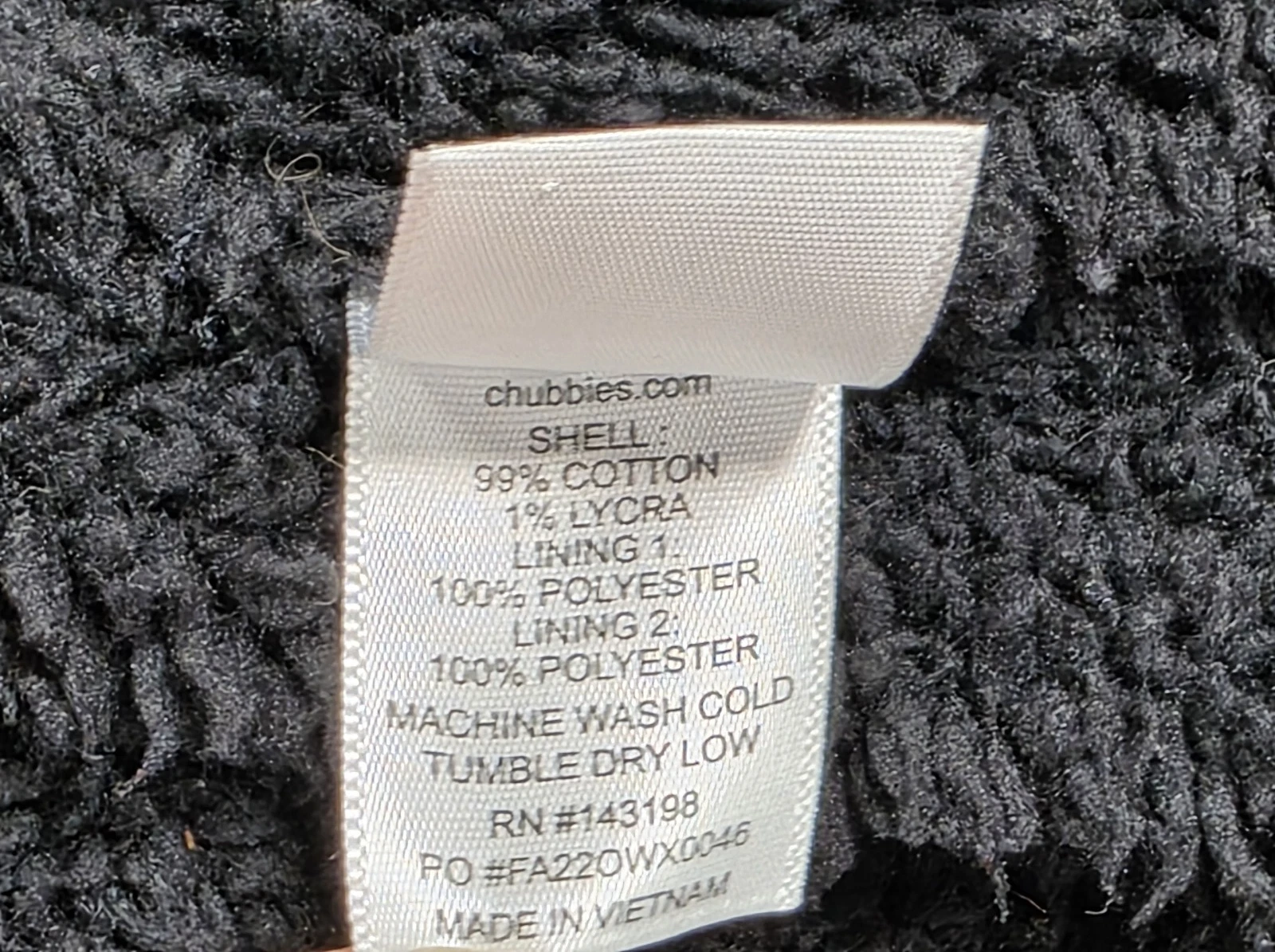 Chubbies Men's Fade Gray Denim Sherpa Black Lined Trucker Jacket Pockets Size M - product detail image 16