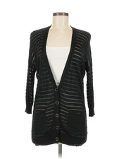 Olive and Oak Women Black Cardigan M
