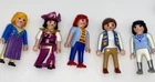 Vintage Playmobil mini figures Women Pirates Sailors Lady Captains toys lot rare