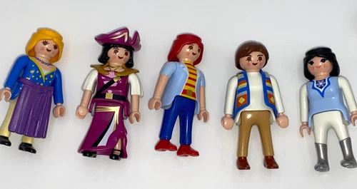 Vintage Playmobil mini figures Women Pirates Sailors Lady Captains toys lot rare