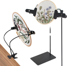 Embroidery Floor Stand for Hand Work, Hand Embroidery Hoop Cross Stitch Lap Stan