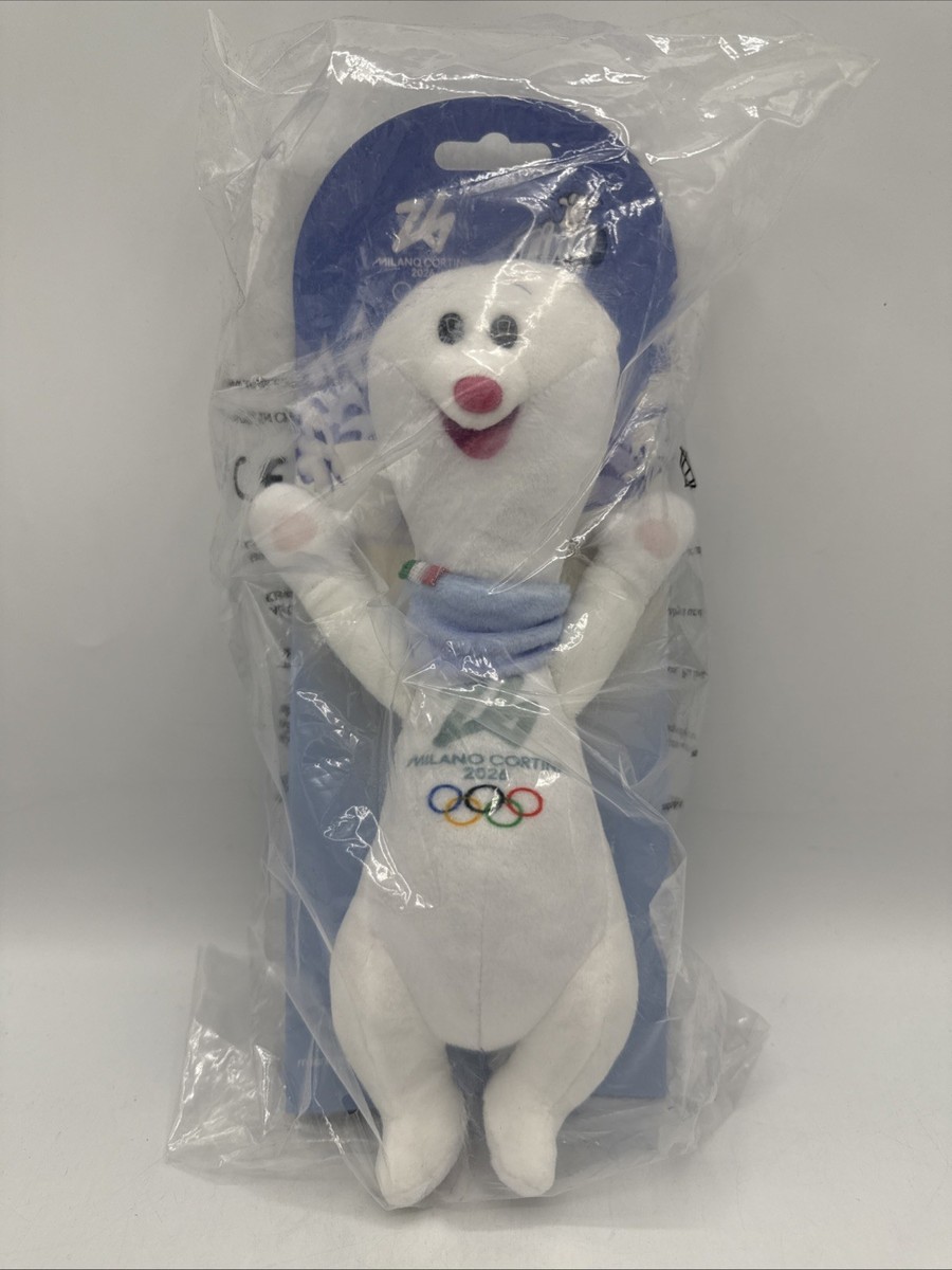 Official Milano Cortina Olympic 2026 Tina Mascot Plush Doll Large Official Milano Cortina Olympic 2026 Tina Mascot Plush Doll Large