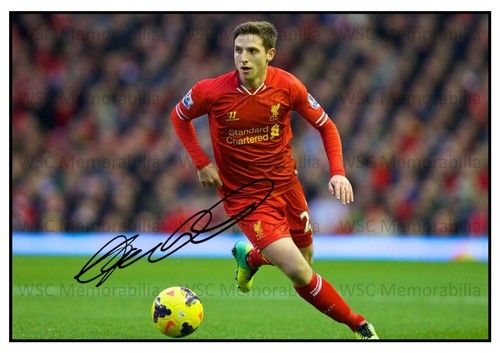 11032. Joe Allen Signed Pictures (A4 Prints) Swansea Liverpool Wales Stoke etc.