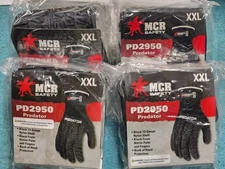 4 pairs MCR Safety PD2950 Predator Mechanic Work Gloves Size XXL