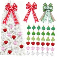 38 Pcs Valentines St. Patrick's Day Tree Decorations 2 Irish Valentines Tree